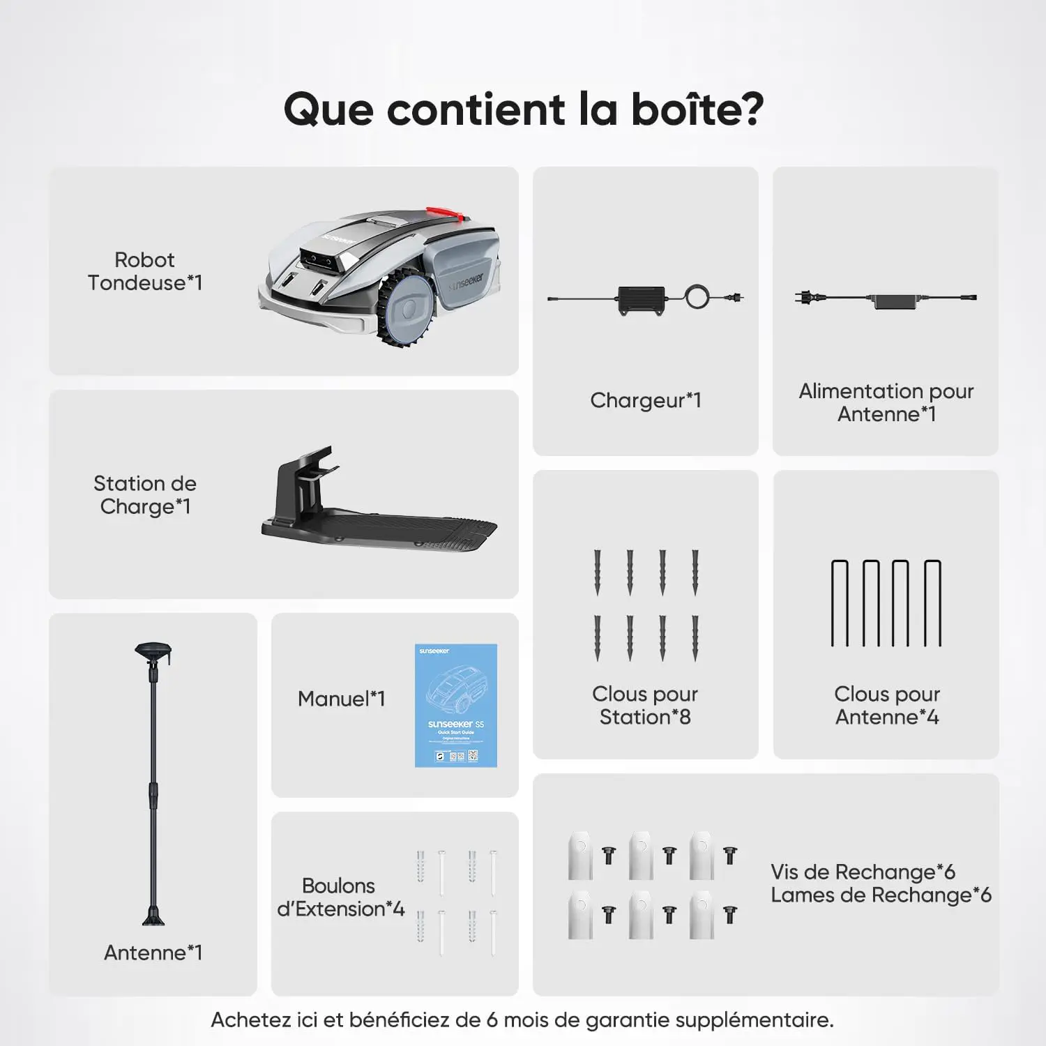 Robot tondeuse gris 1600 m² vue 10