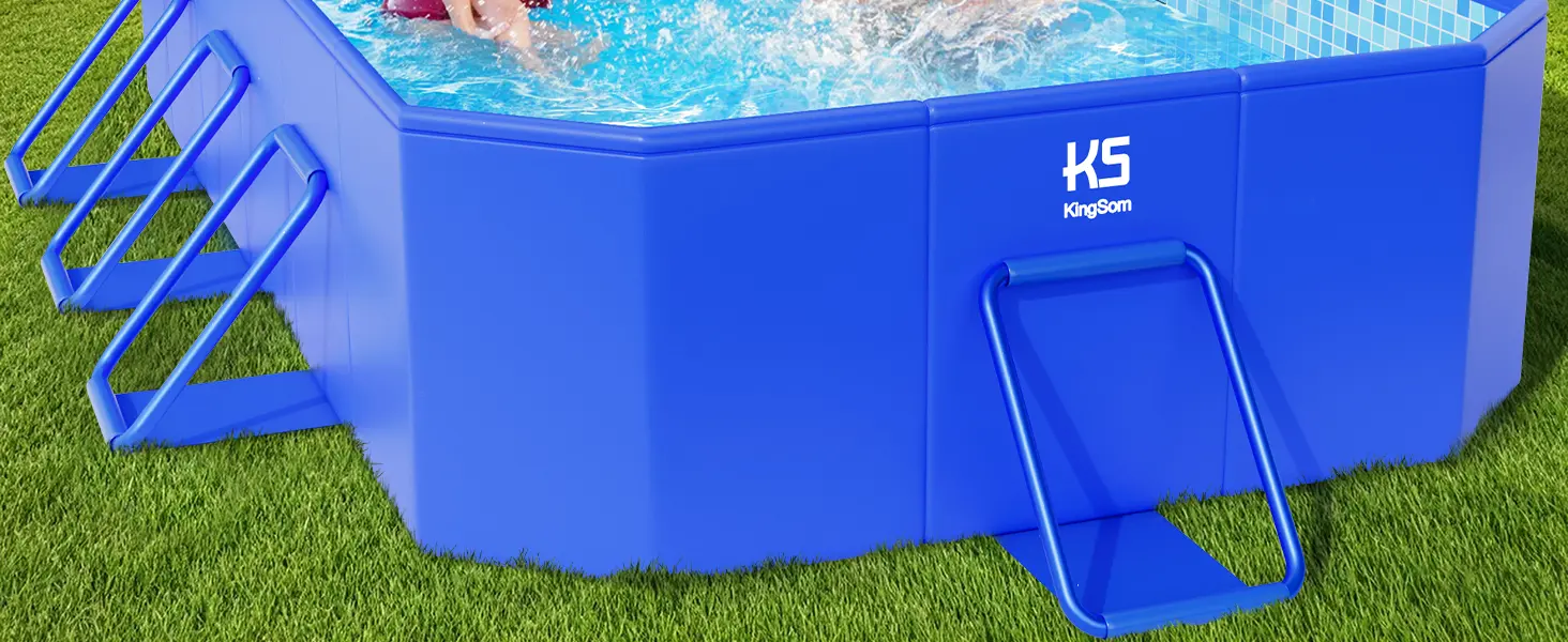 Piscine hors sol en aluminium 185 × 51 cm — contenu détaillé 2