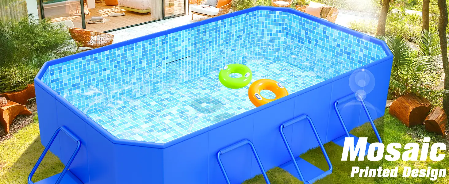 Piscine hors sol en aluminium 185 × 51 cm — contenu détaillé 8