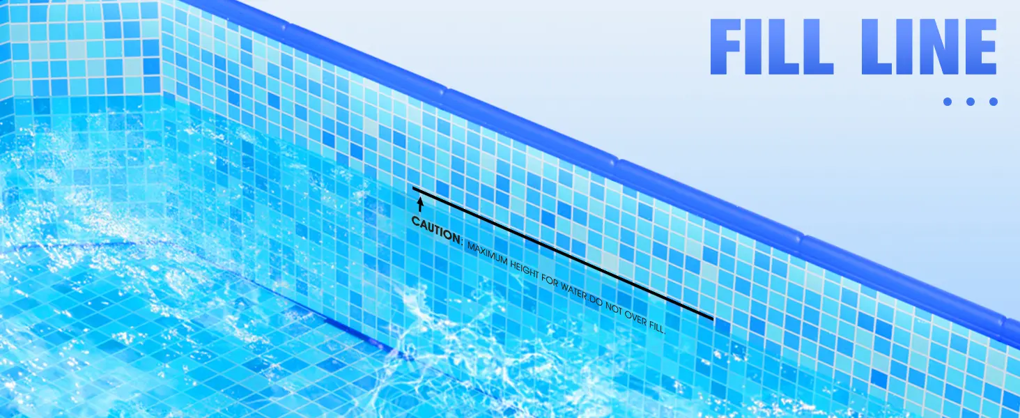 Piscine hors sol en aluminium 185 × 51 cm — contenu détaillé 13