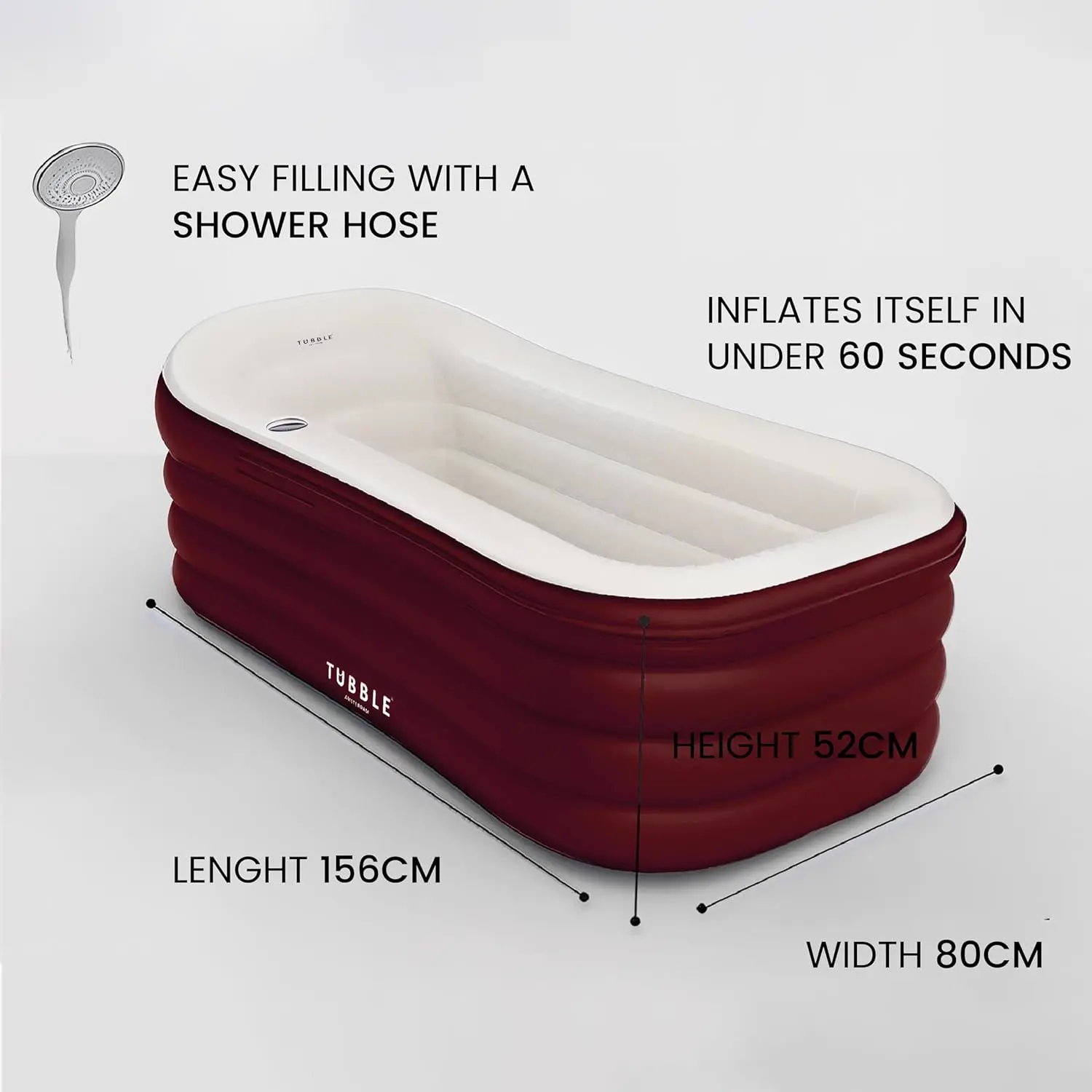 Spa gonflable 2 personnes 56 x 52 cm vue 3