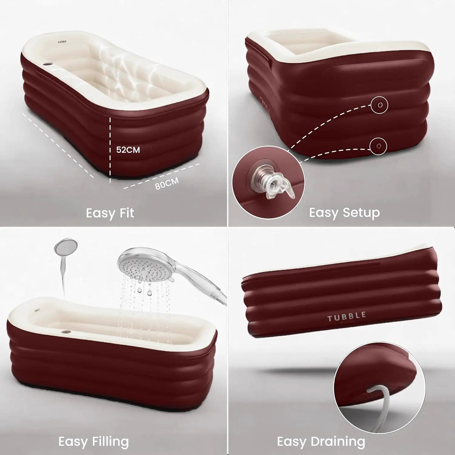 Spa gonflable 2 personnes 56 x 52 cm vue 8