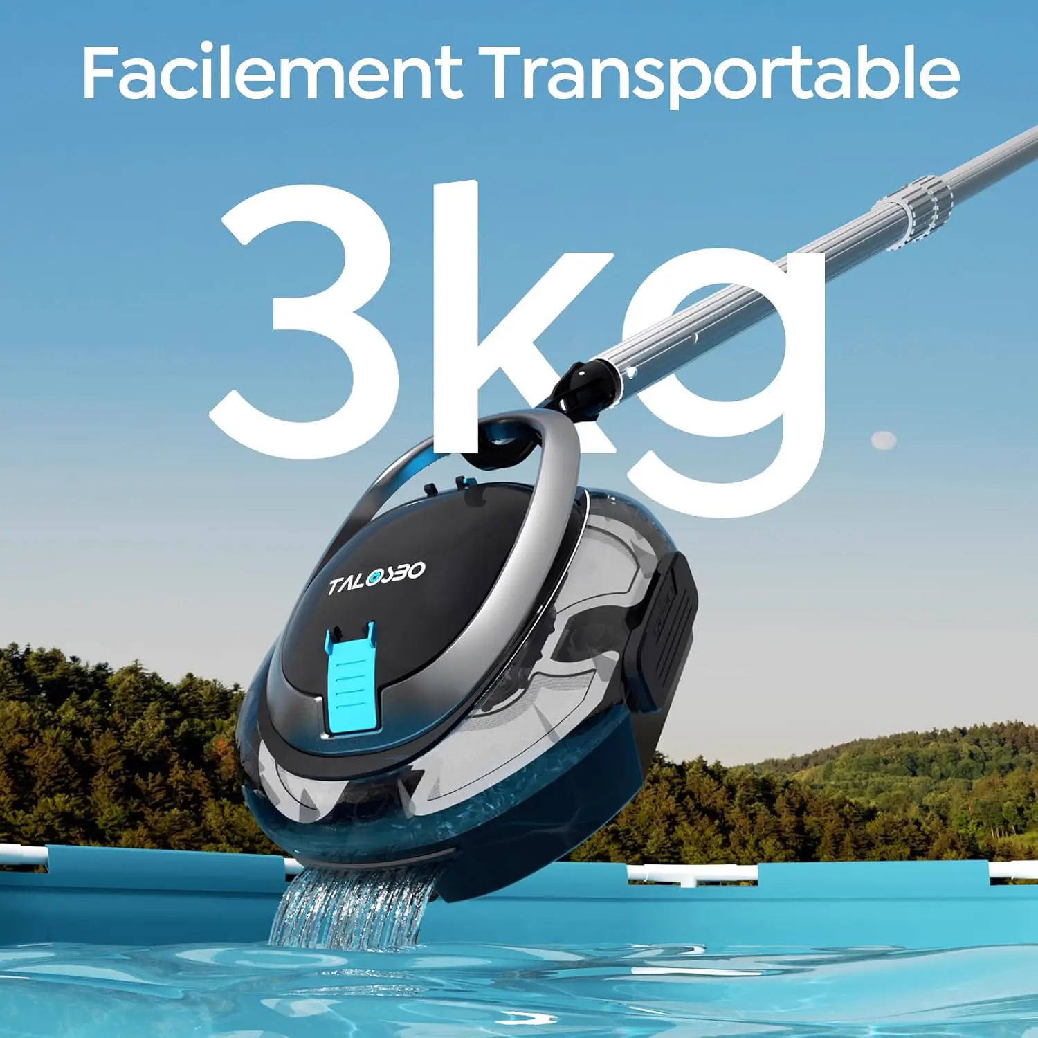 Robot piscine sable 85 m² vue 7