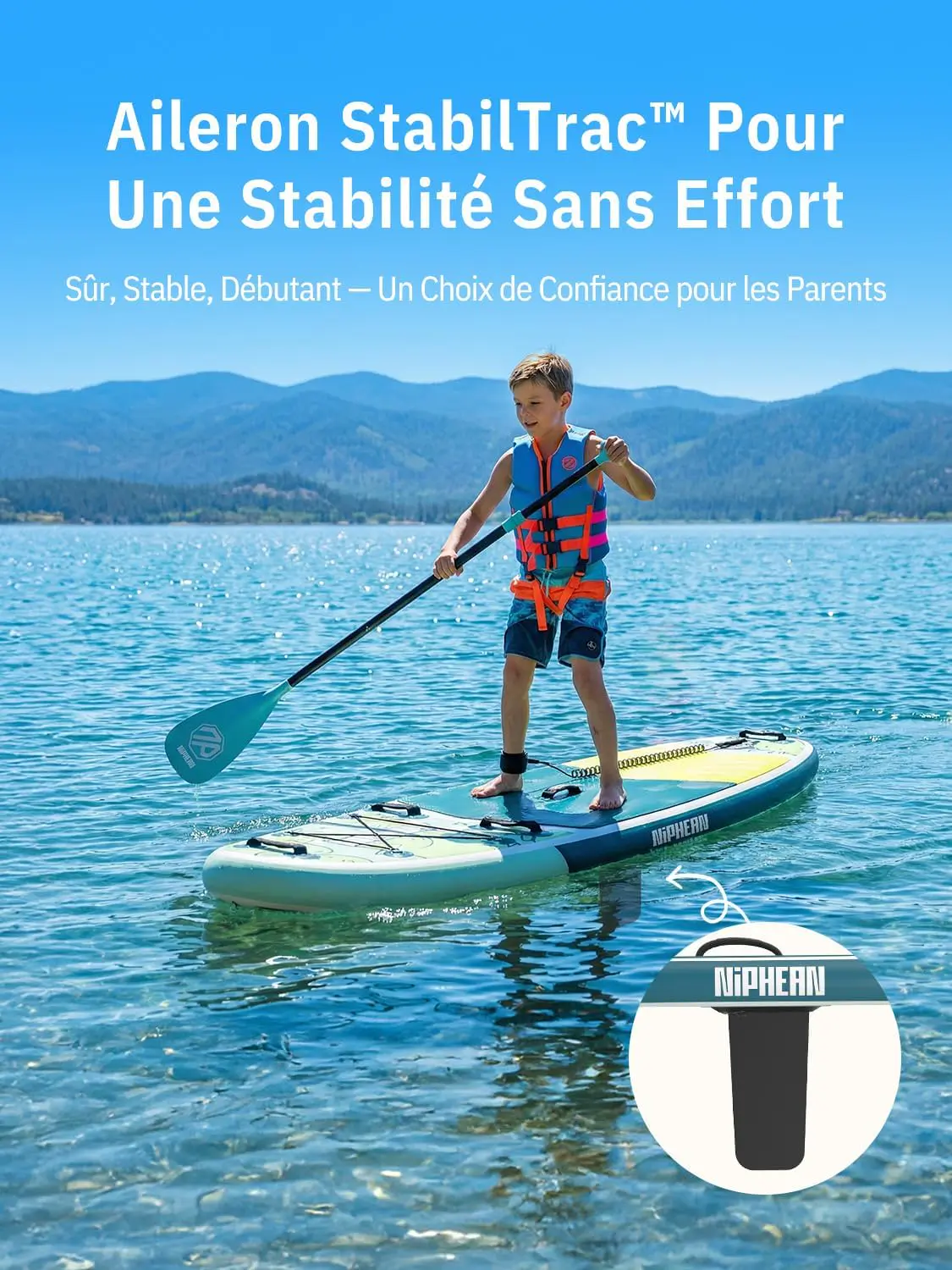 Paddle gonflable 2 places 83X15cm vue 4