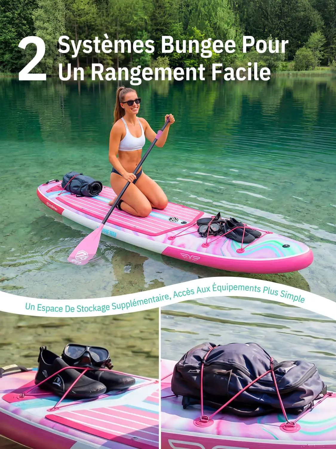 Paddle gonflable 2 places 83X15cm vue 6