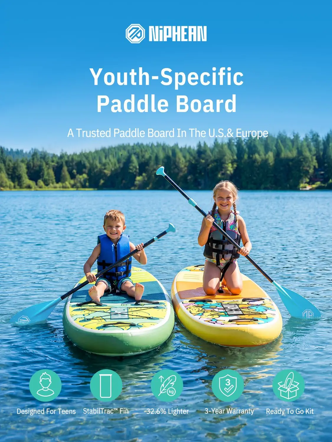Paddle gonflable Niphean Paddle Gonflable Adulte avec Tous Les… vue 2