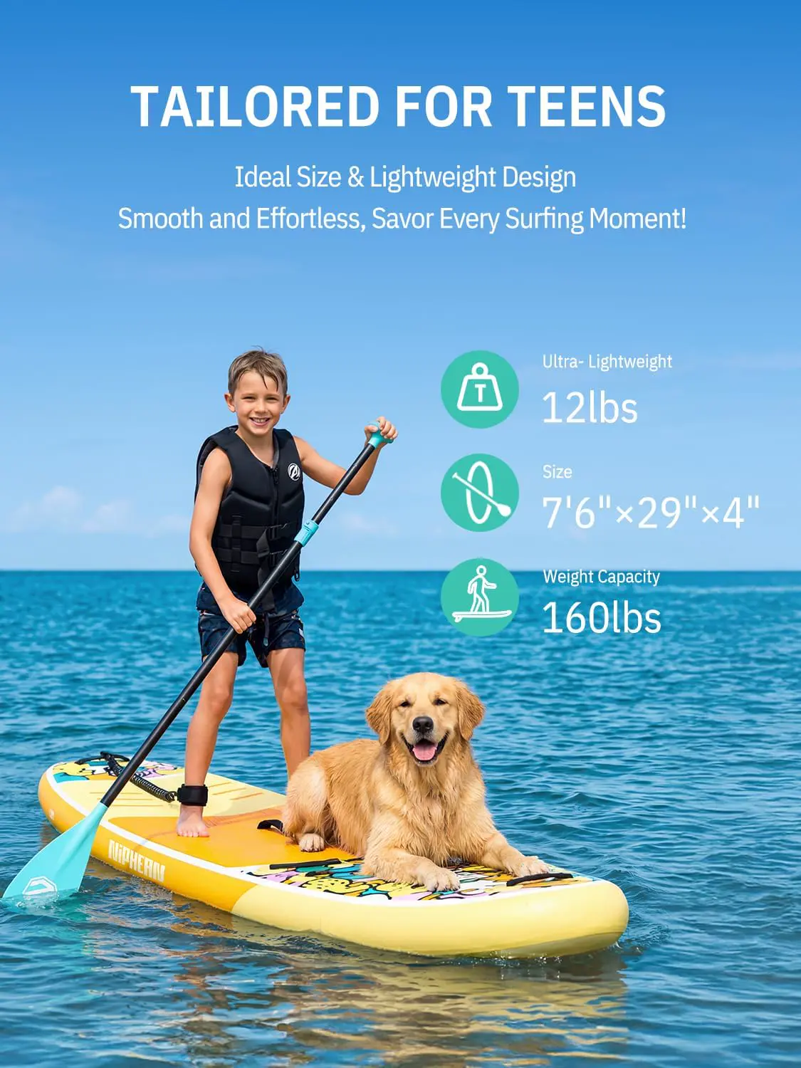 Paddle gonflable Niphean Paddle Gonflable Adulte avec Tous Les… vue 3