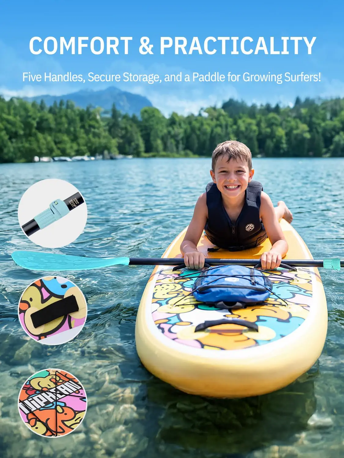 Paddle gonflable Niphean Paddle Gonflable Adulte avec Tous Les… vue 6