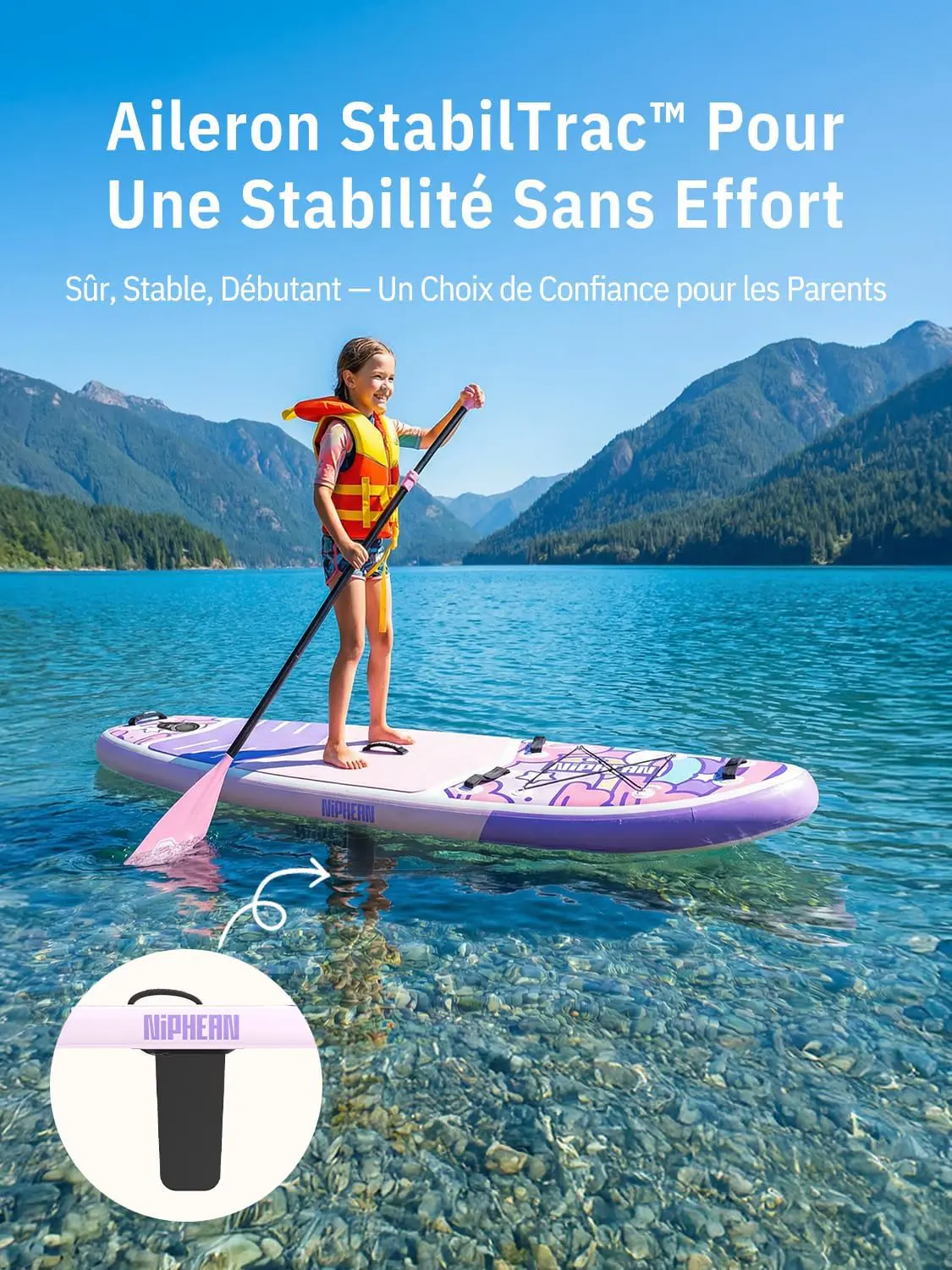 Paddle gonflable Niphean Paddle Gonflable Adulte avec Tous Les… vue 4