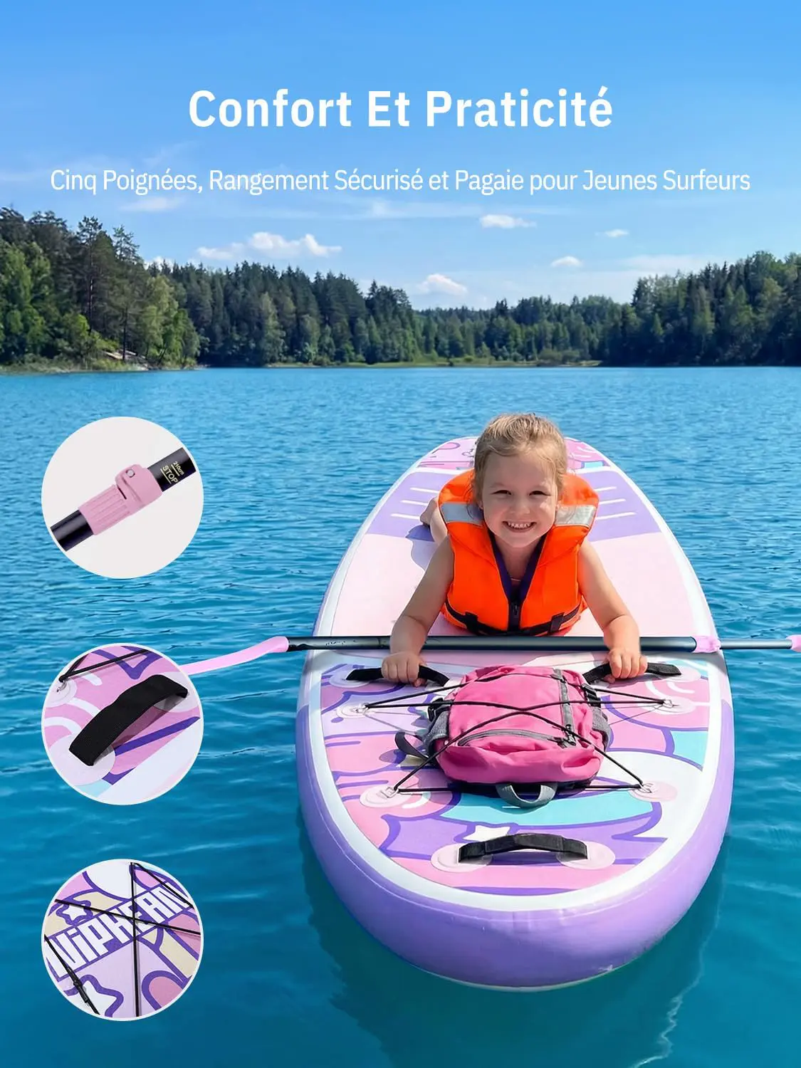 Paddle gonflable Niphean Paddle Gonflable Adulte avec Tous Les… vue 6