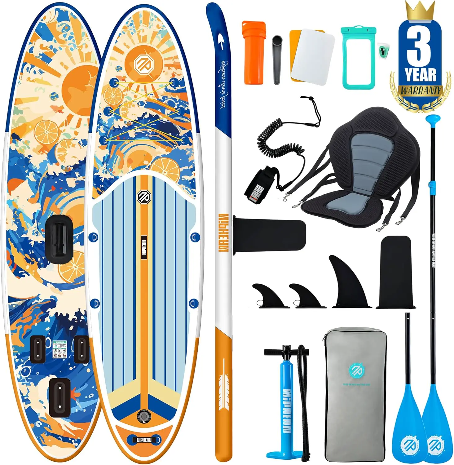 Paddle gonflable beige vue 1