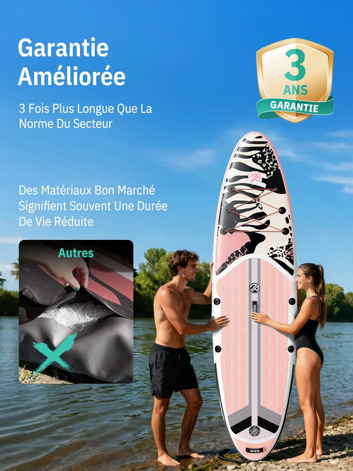 Paddle gonflable Niphean Paddle Gonflable Adulte avec Tous Les… vue 4
