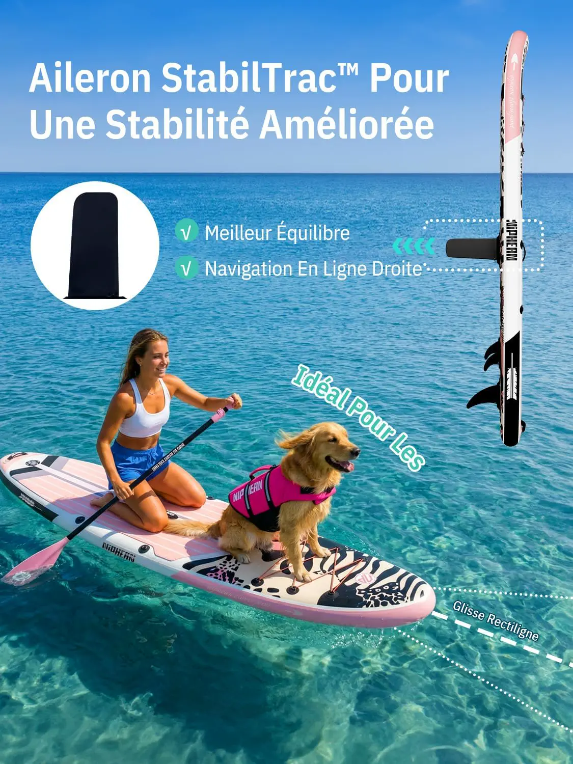 Paddle gonflable Niphean Paddle Gonflable Adulte avec Tous Les… vue 5