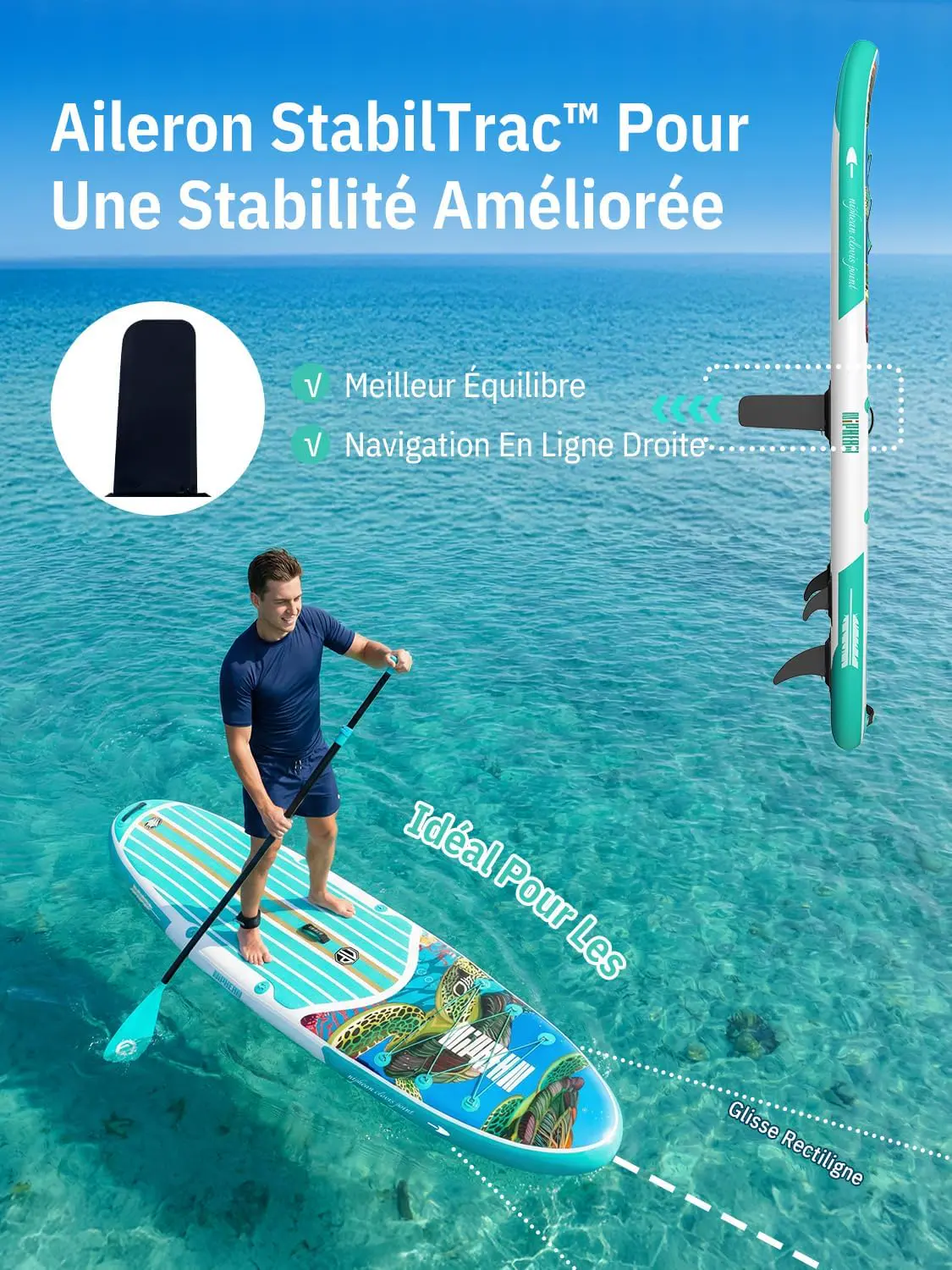 Paddle gonflable Niphean Paddle Gonflable Adulte avec Tous Les… vue 5