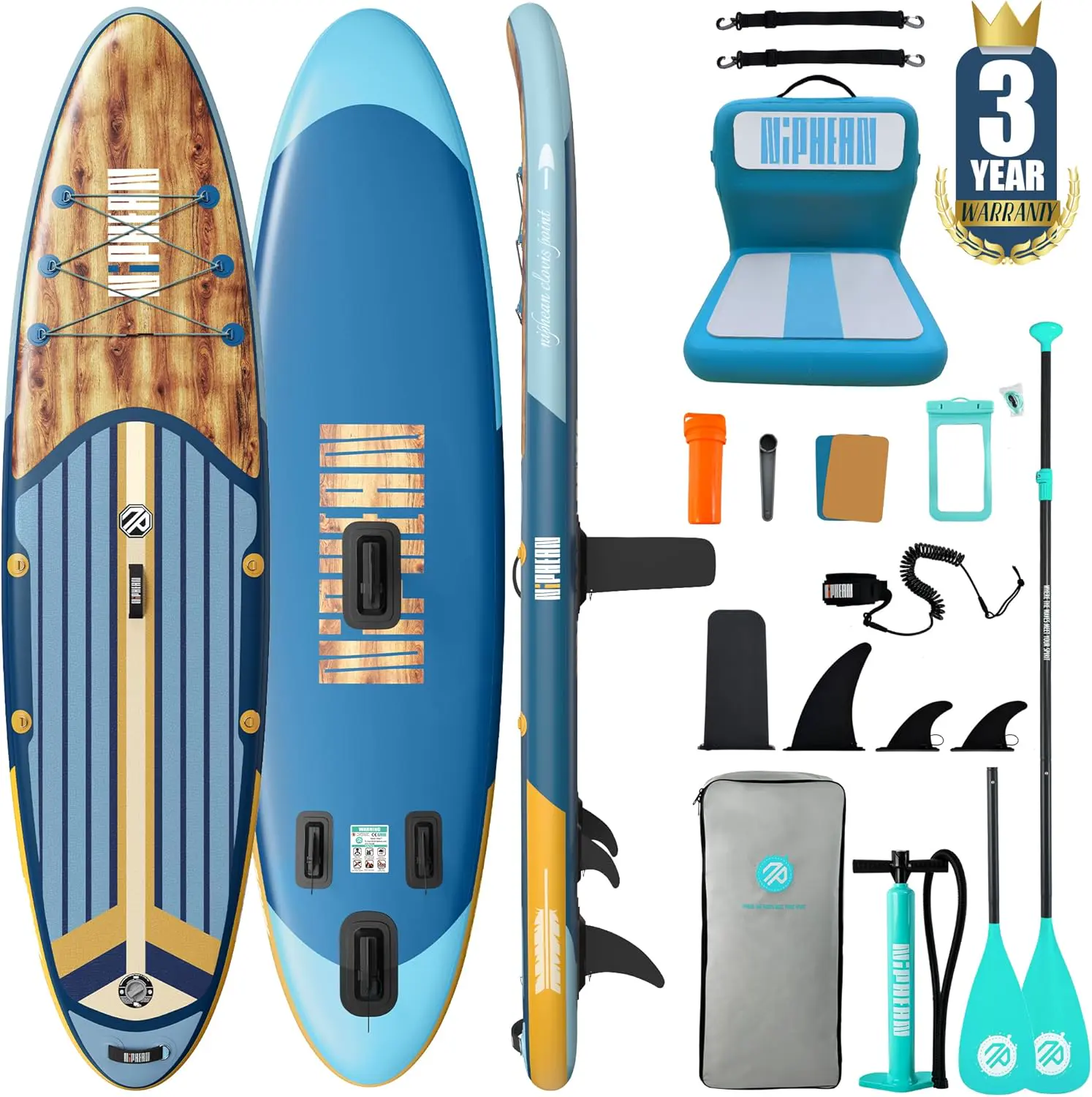 Paddle gonflable vert vue 1