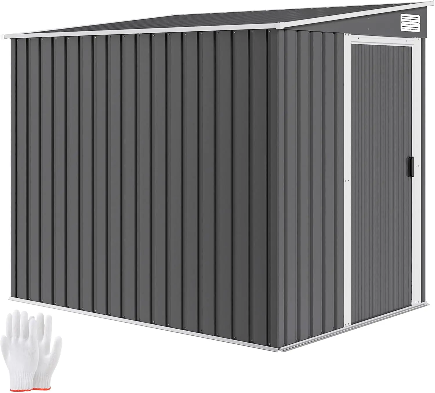Outsunny Abri de Jardin en métal 2,81 m² avec kit de Fondation