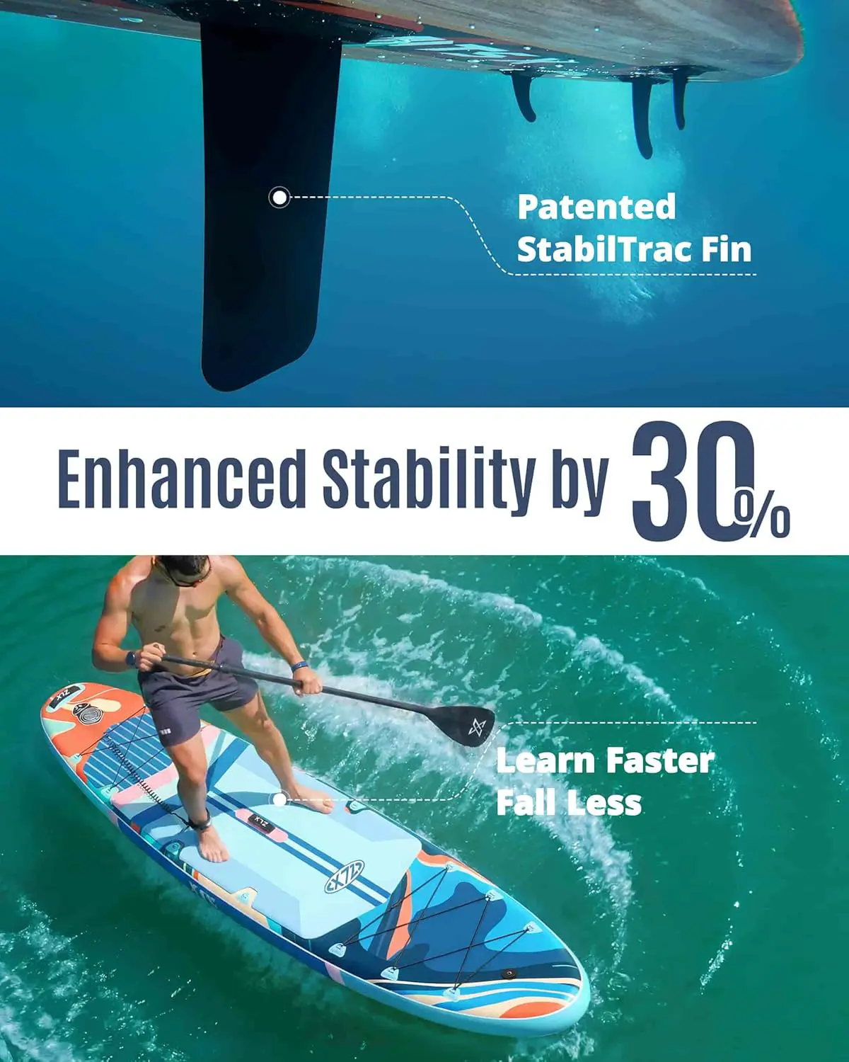 Paddle gonflable 350 x 89 cm vue 4