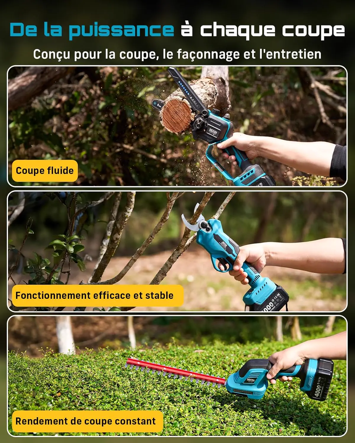 Tronçonneuse électrique 2 x 4,0 vue 4