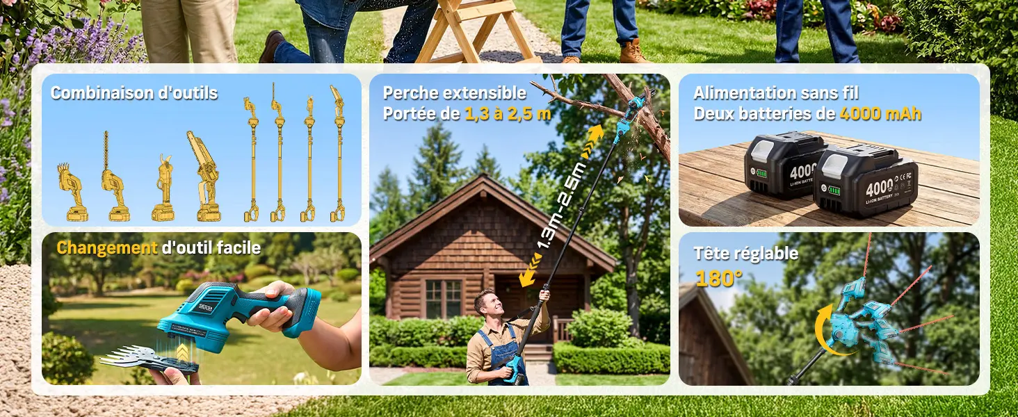 Tronçonneuse électrique 2 x 4,0 — contenu détaillé 2