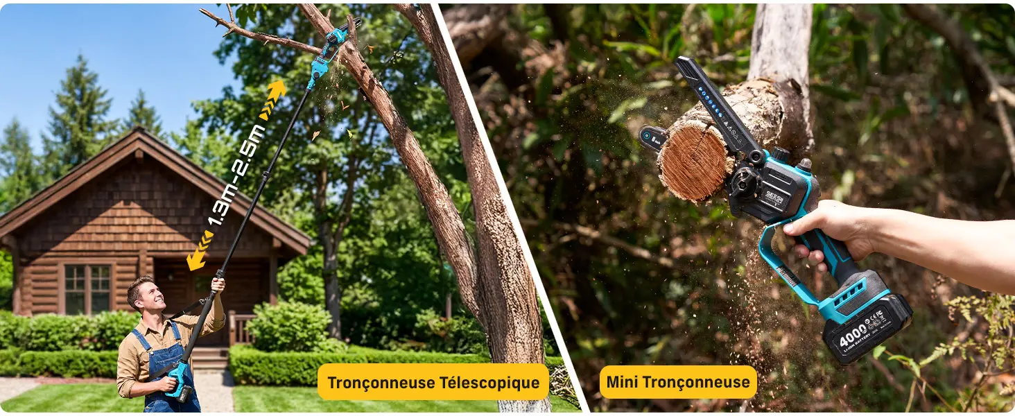 Tronçonneuse électrique 2 x 4,0 — contenu détaillé 3