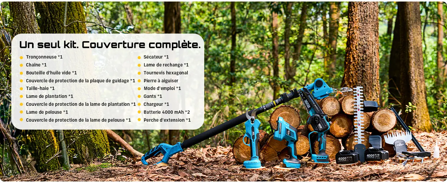 Tronçonneuse électrique 2 x 4,0 — contenu détaillé 14