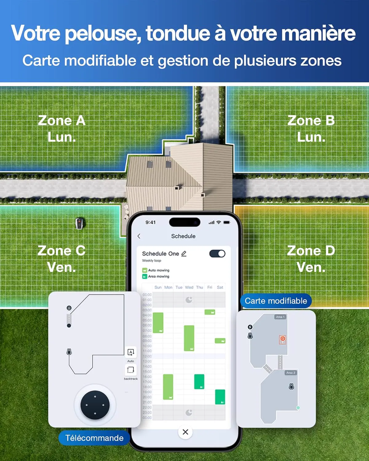 Robot tondeuse 600 m² vue 8