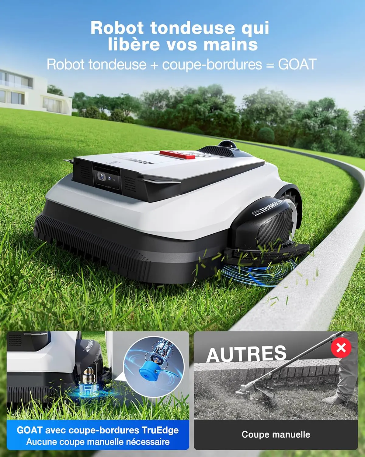 Robot tondeuse 1600 m² vue 3