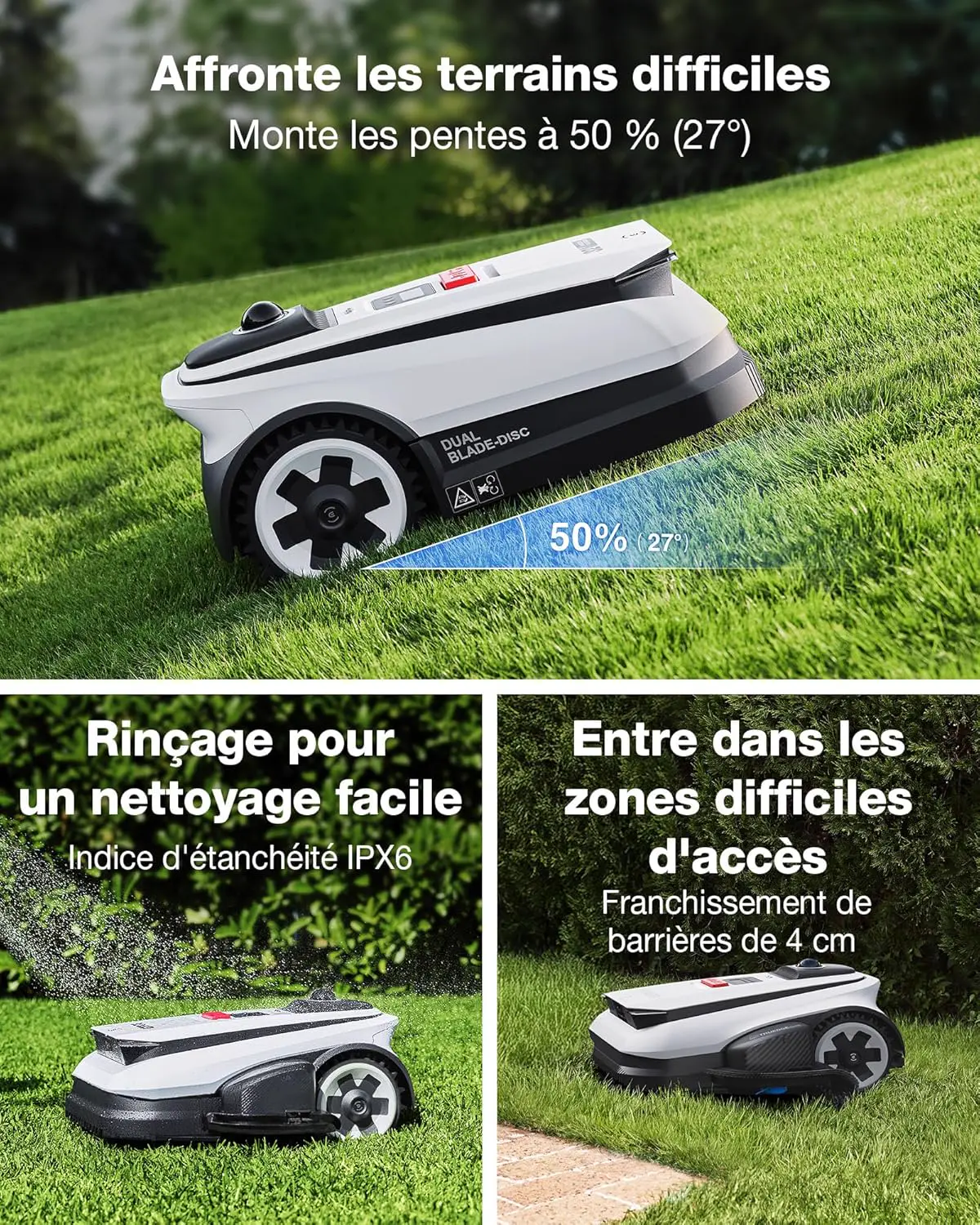 Robot tondeuse 1600 m² vue 8