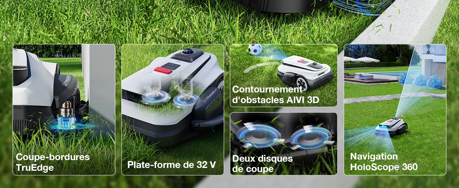 Robot tondeuse 1600 m² — contenu détaillé 2