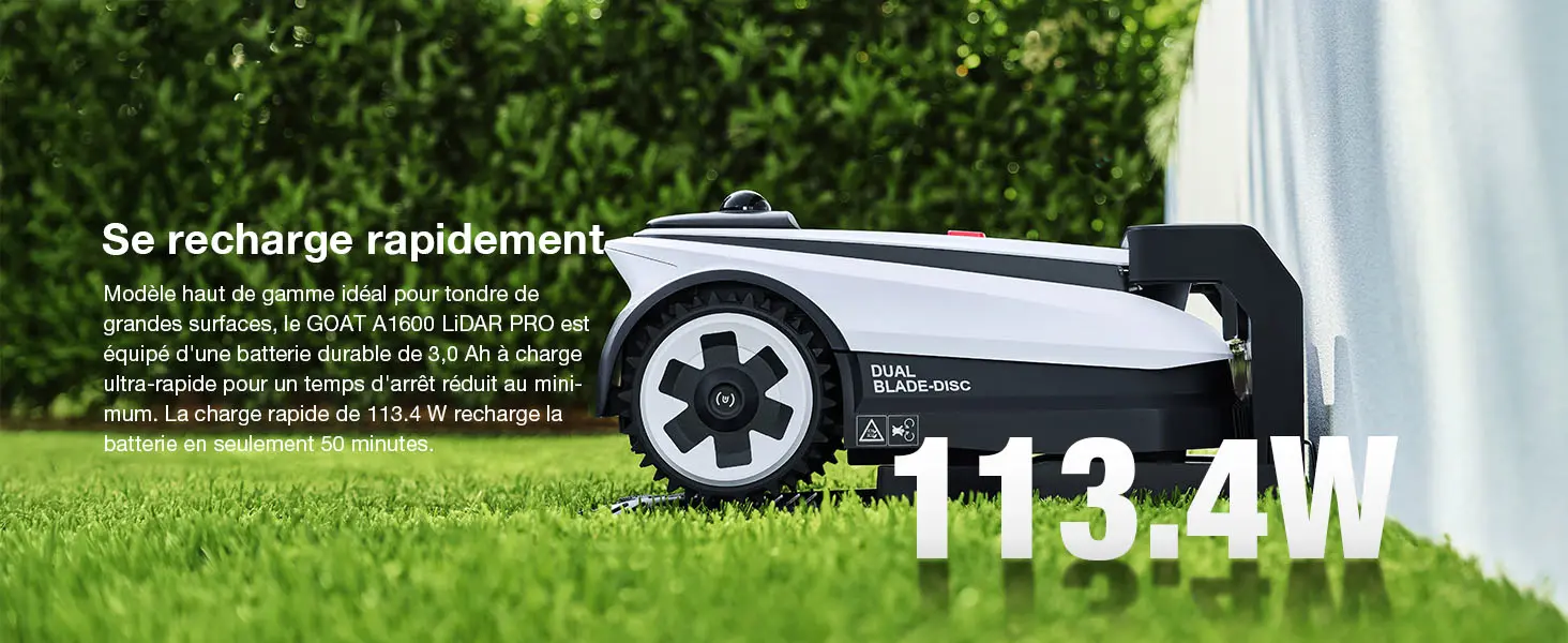 Robot tondeuse 1600 m² — contenu détaillé 9
