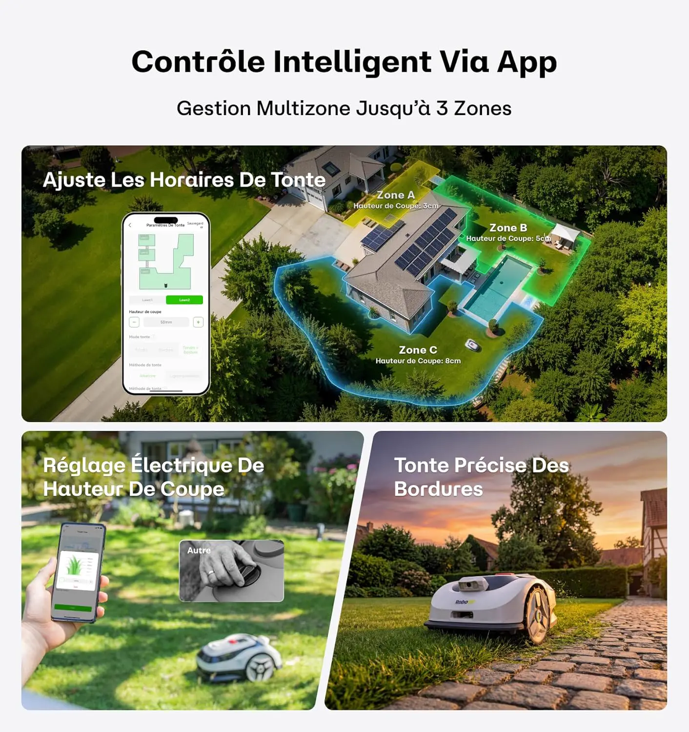 Robot tondeuse 600m² vue 5
