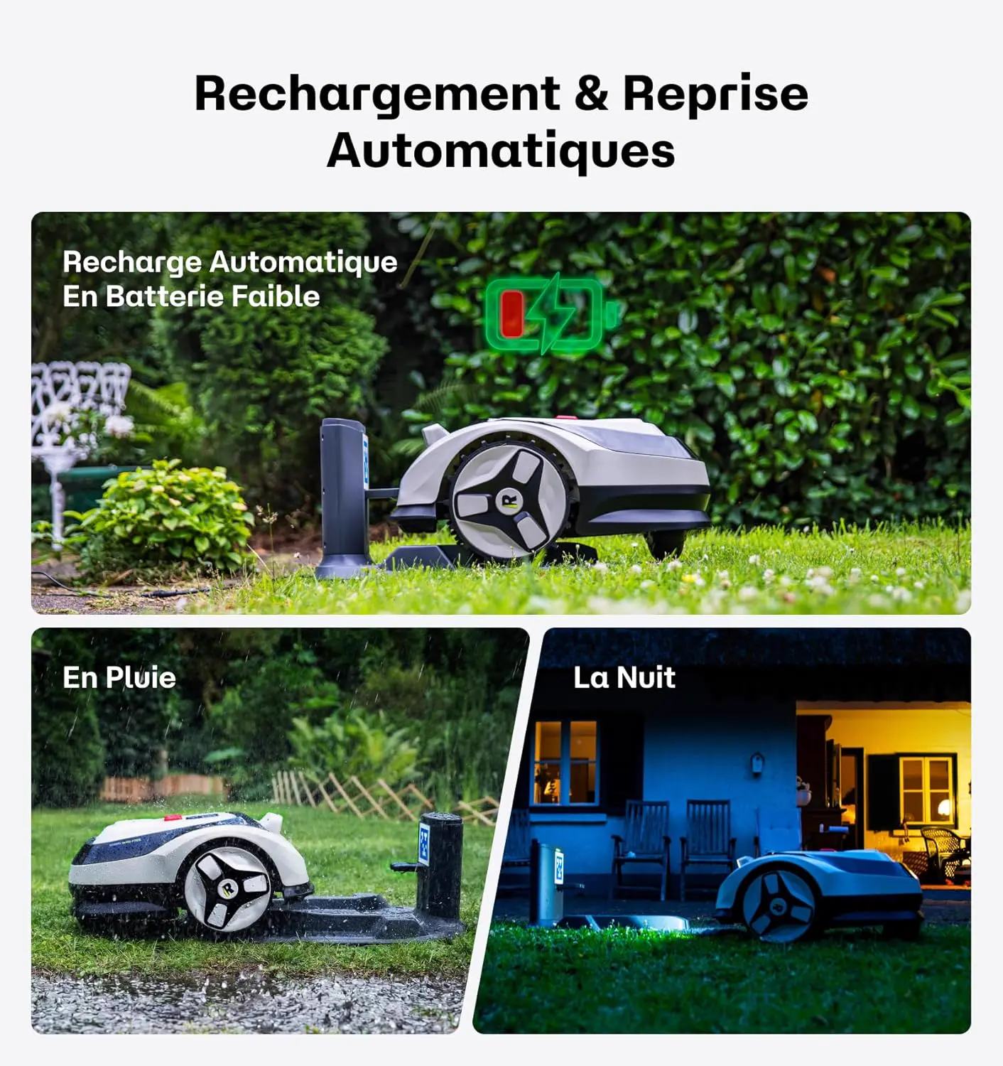 Robot tondeuse 600m² vue 9