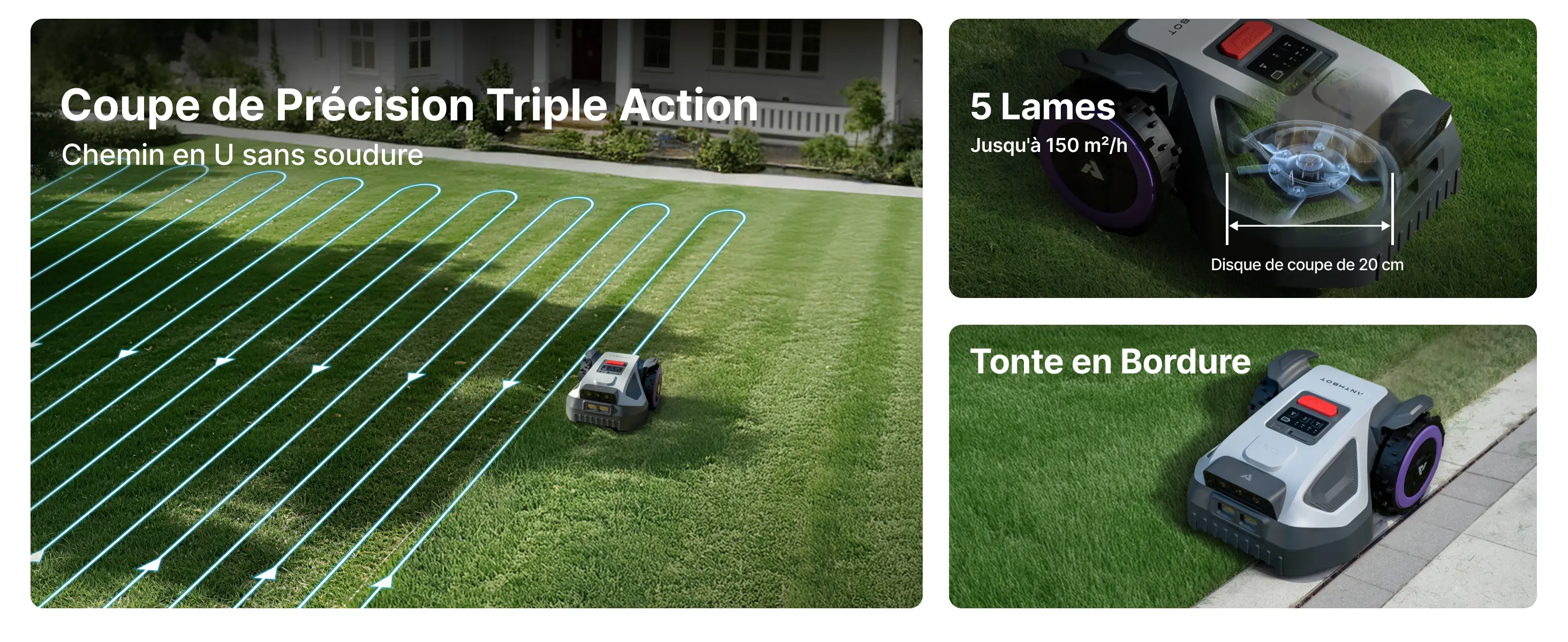 Robot tondeuse 1000 m² — contenu détaillé 2