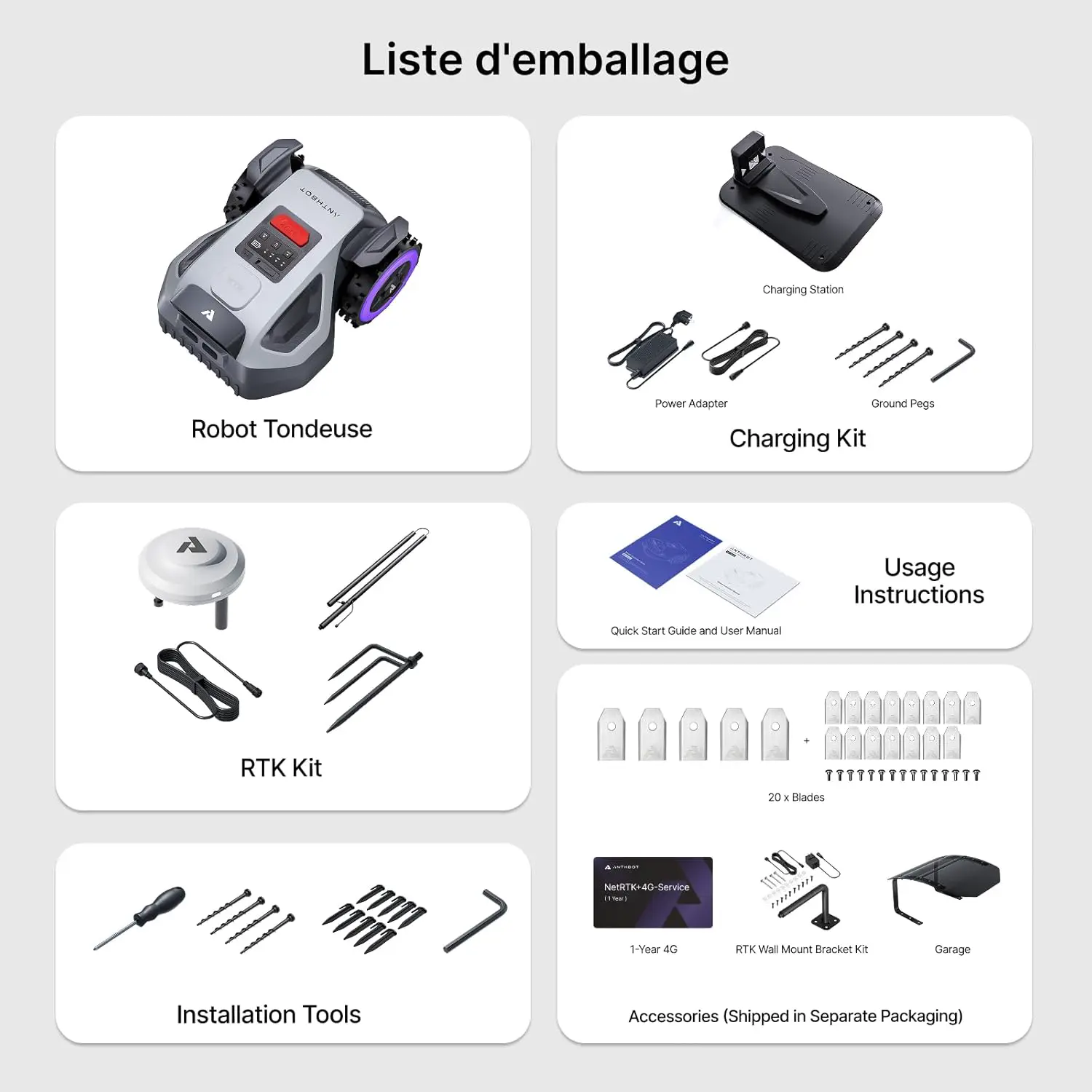 Robot tondeuse 500 m² vue 2