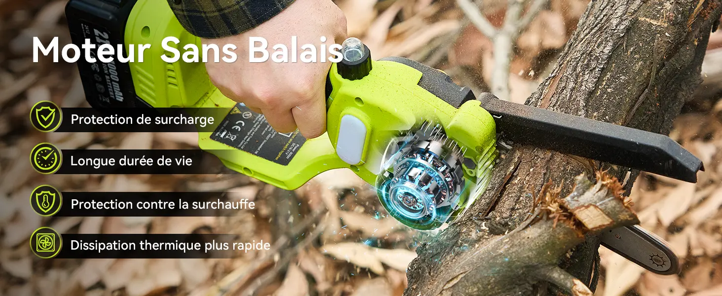 Tronçonneuse à batterie 2 x 4000 — contenu détaillé 3