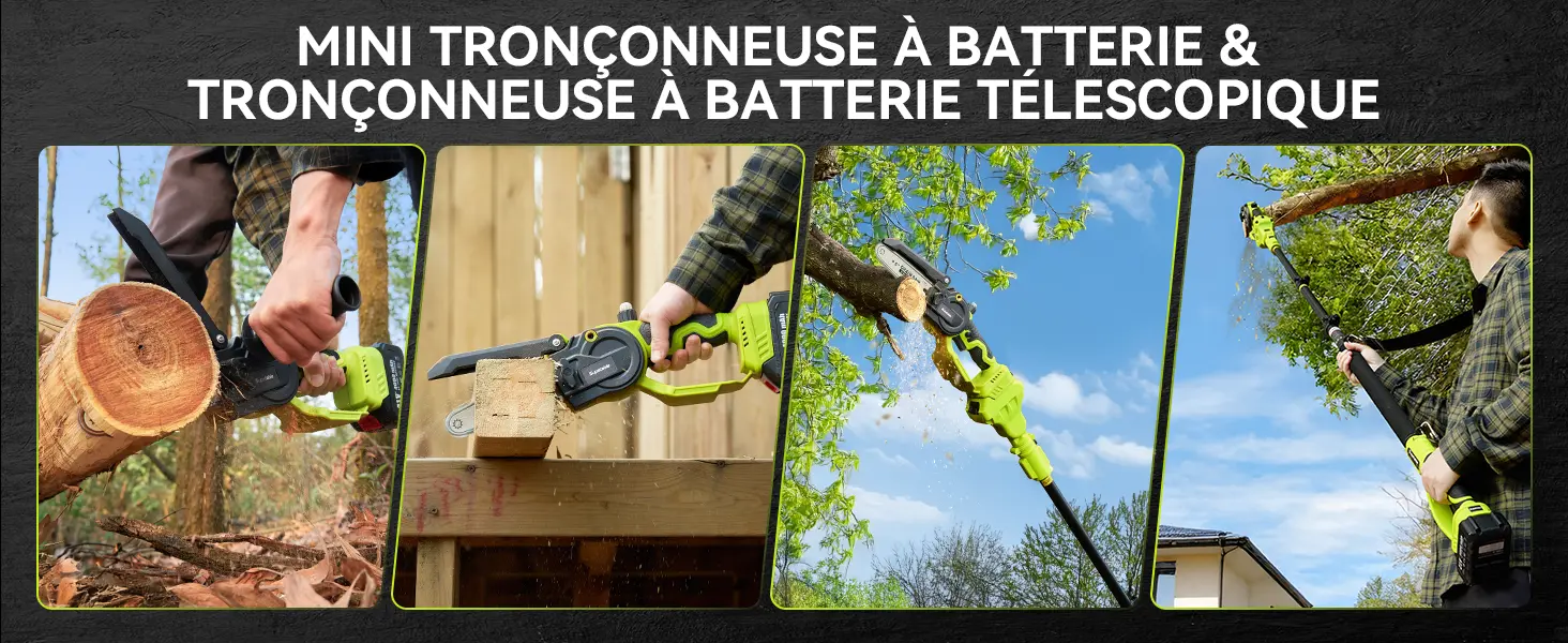 Tronçonneuse à batterie 2 x 4000 — contenu détaillé 8