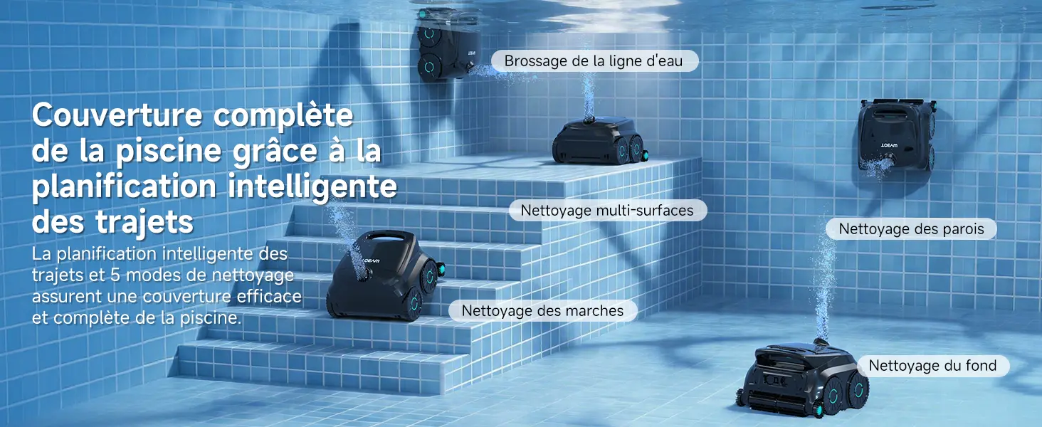 Robot piscine noir 107 m² — contenu détaillé 5