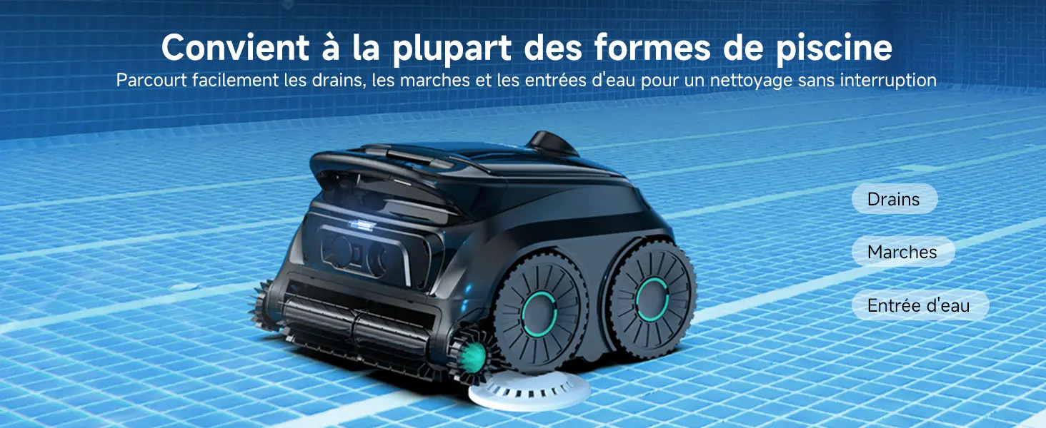 Robot piscine noir 107 m² — contenu détaillé 6