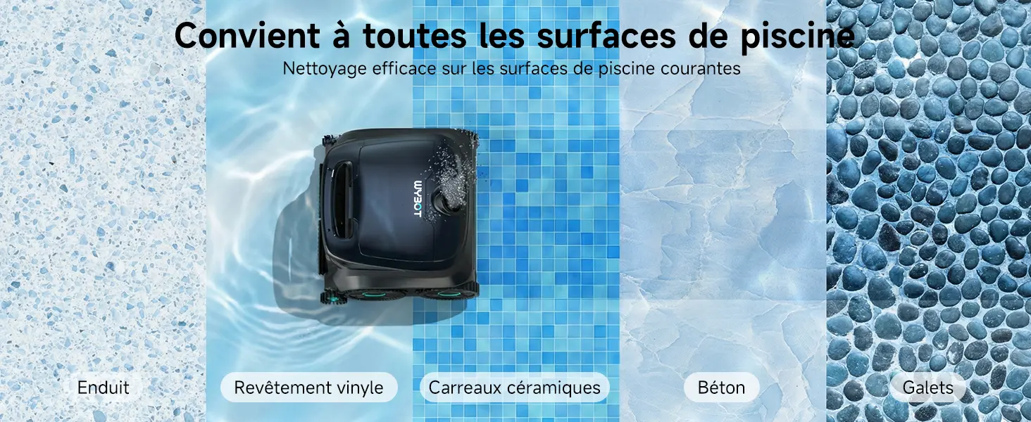 Robot piscine noir 107 m² — contenu détaillé 11