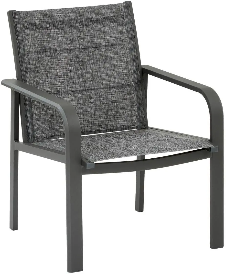 Salon de jardin 4 places en aluminium gris 1,53 x 0,85 m vue 5