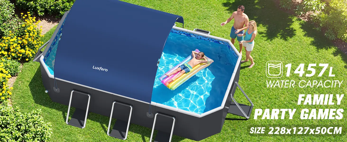 Piscine hors sol en aluminium 127 x 50 cm — contenu détaillé 4