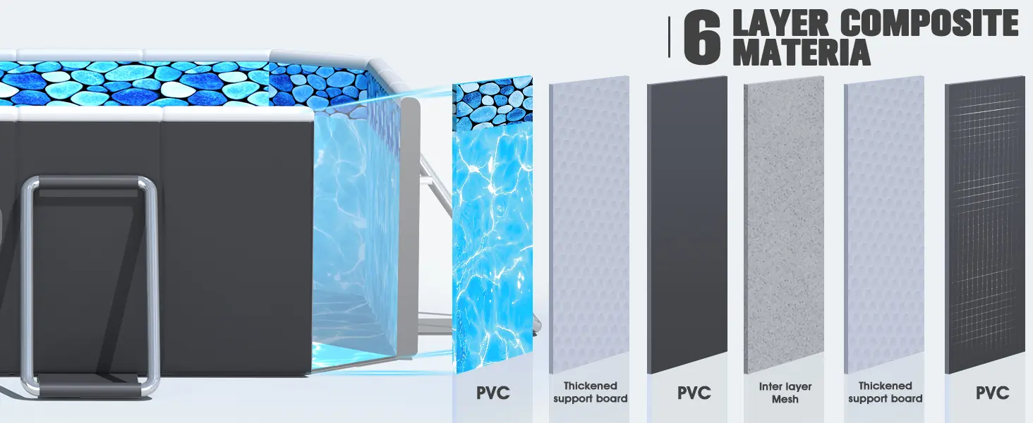 Piscine hors sol en aluminium 127 x 50 cm — contenu détaillé 5