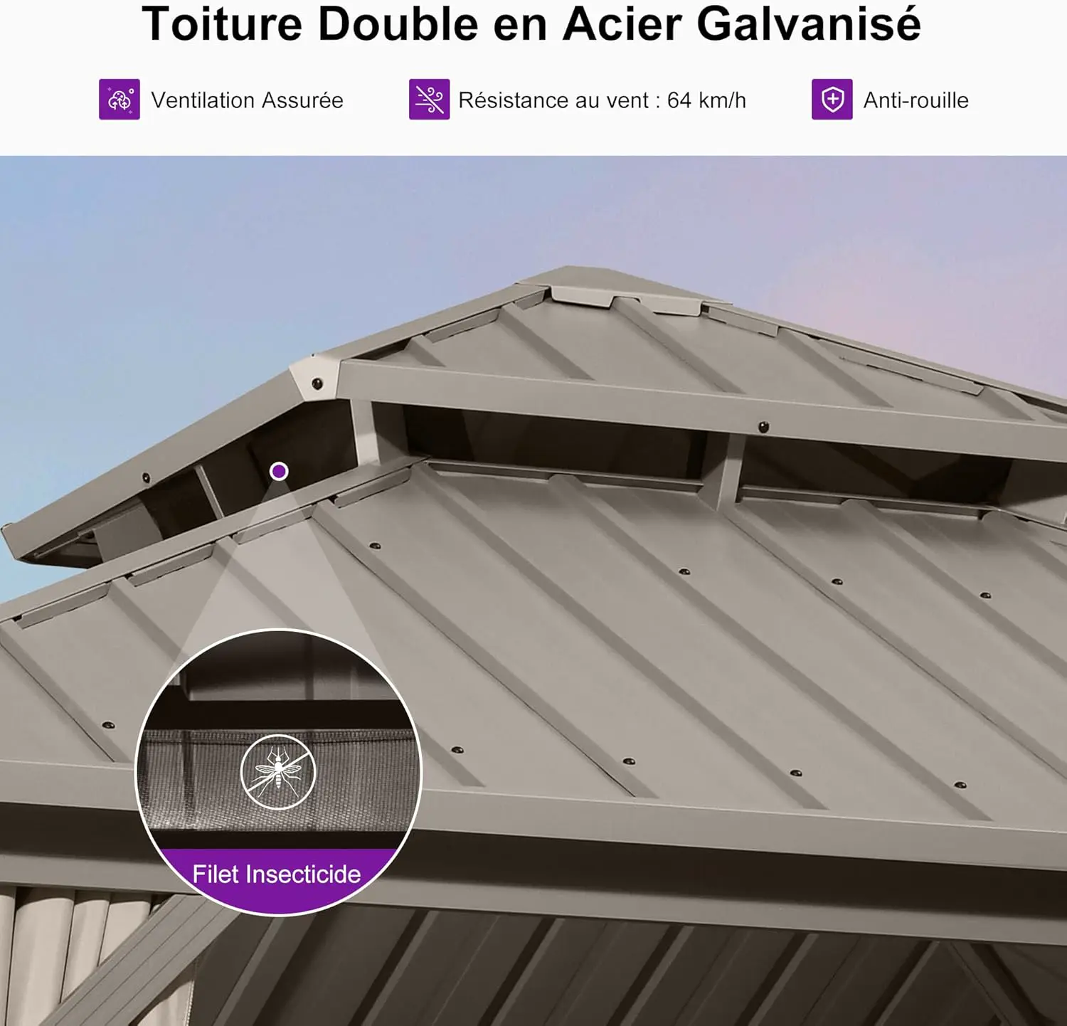 Pergola en aluminium 17,7 m² vue 4