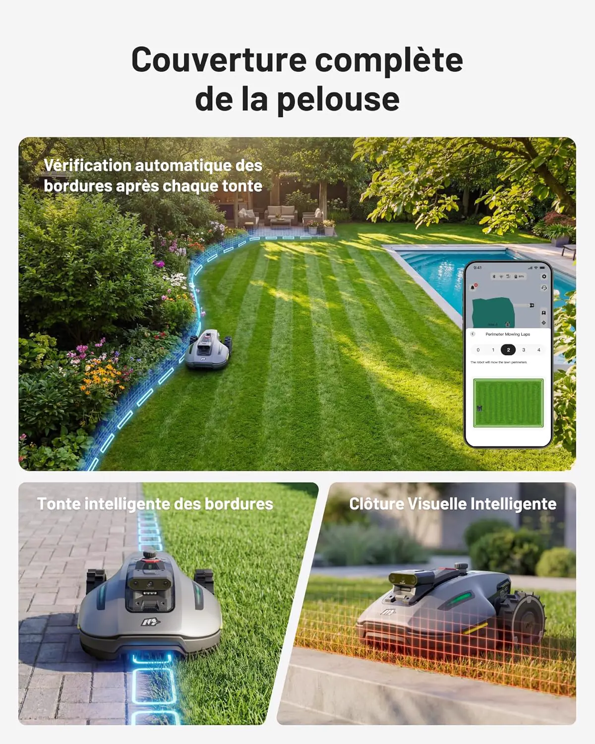 Robot tondeuse 500 m² vue 8