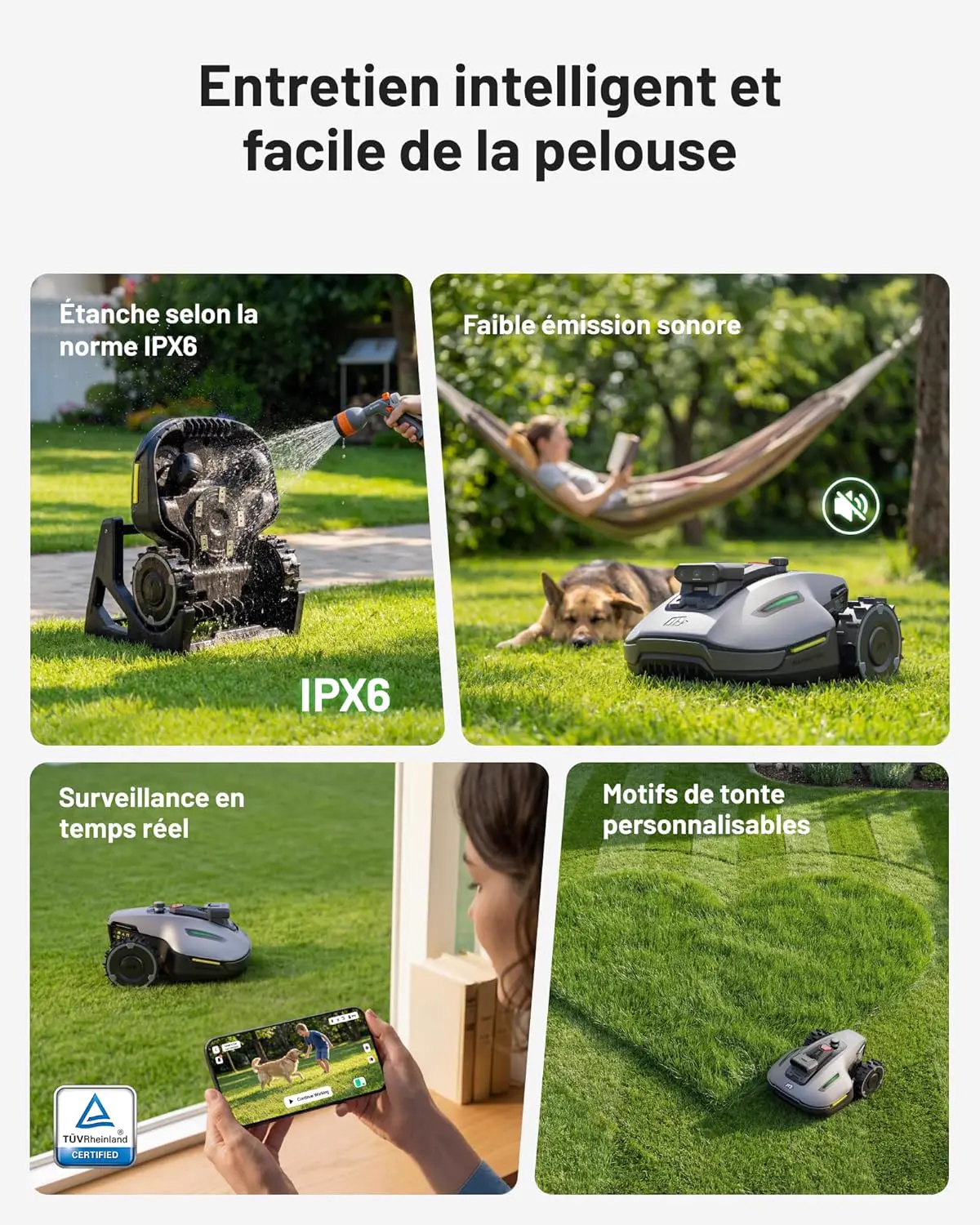 Robot tondeuse 500 m² vue 10