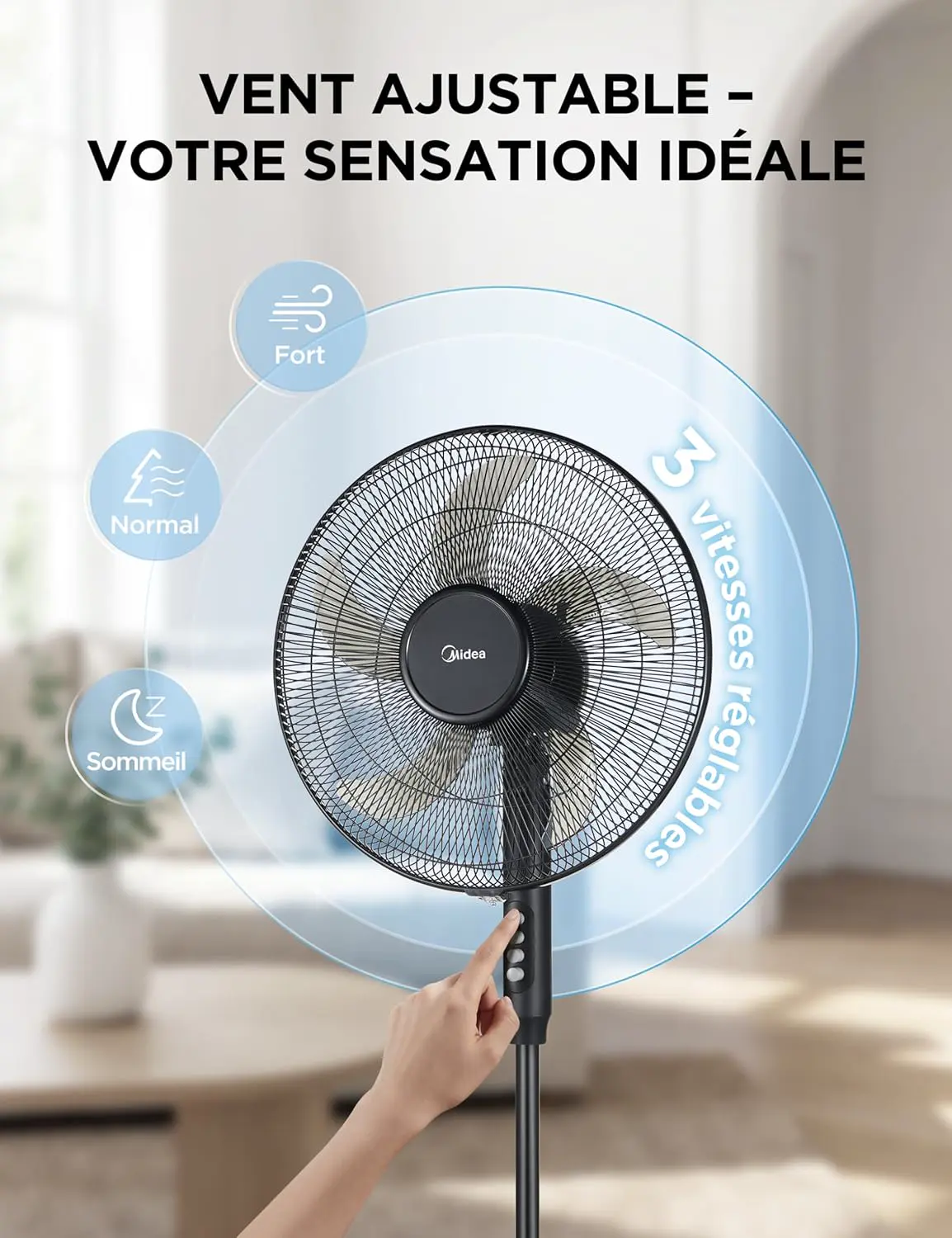 Ventilateur noir vue 7