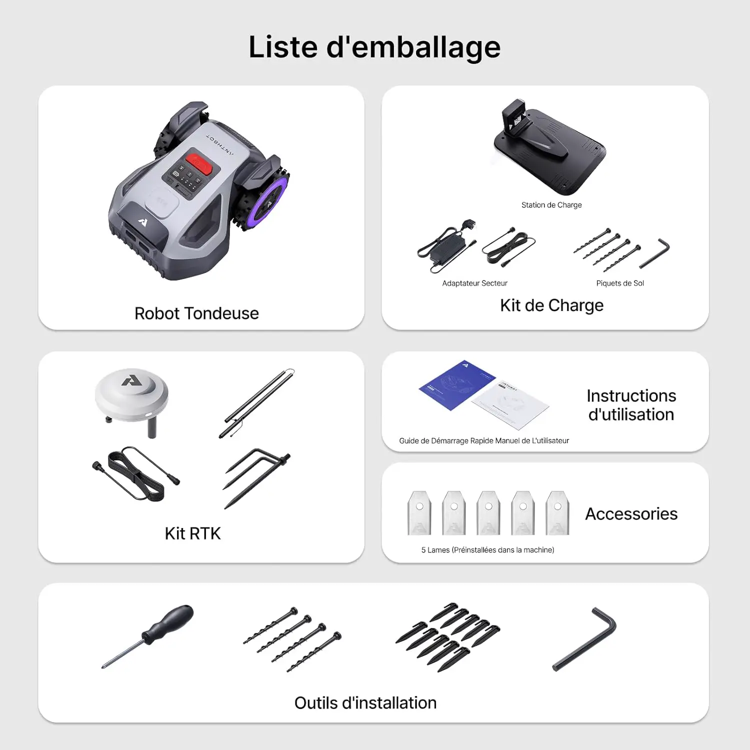 Robot tondeuse 500 m² vue 10