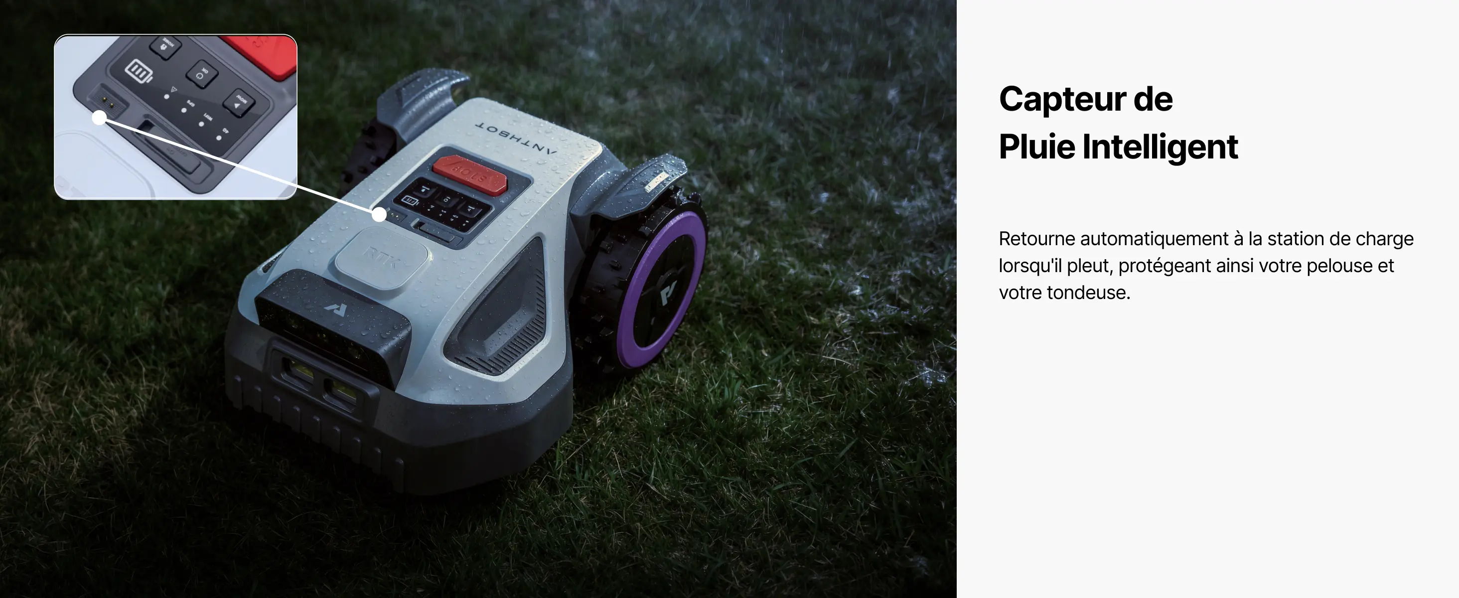 Robot tondeuse ANTHBOT Tondeuse Robot sans Fil M9 — contenu détaillé 19