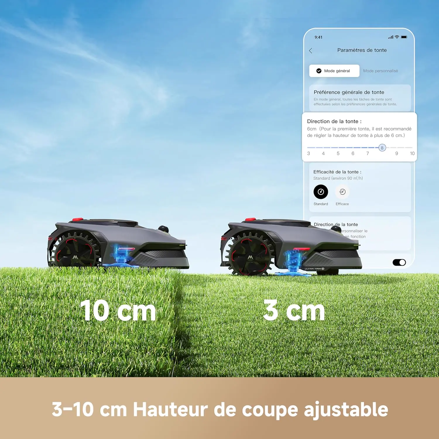 Robot tondeuse 800 m² vue 7