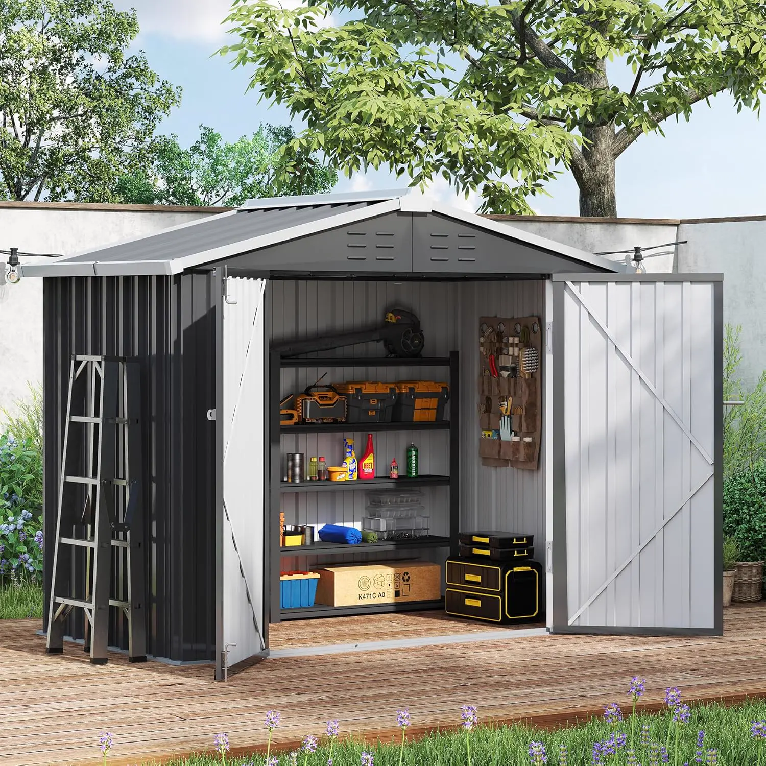 Amopatio Abri de Jardin Metal